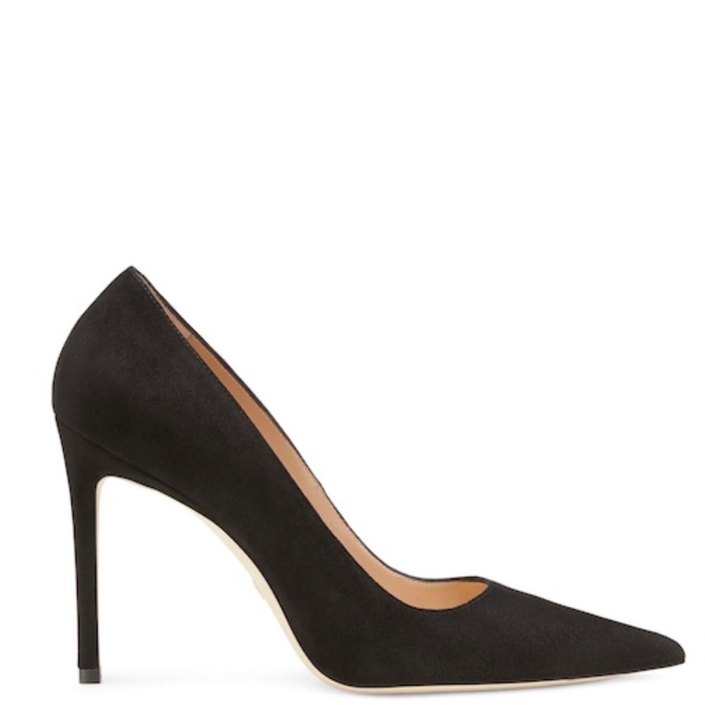 Stuart Weitzman 100 PUMP in black suede